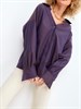 Рубашка с открытым плечом "Королевский пурпур" - фото 10078