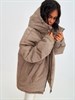 Куртка зимняя утеплённая оверсайз,цв. шоколадный - фото 12233