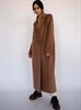 Двубортное пальто цвет классический коричневый - фото 6628