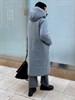 Пальто на мембране с накладными карманами, цв. голубой - фото 8808