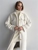 Пальто-рубашка цвет белый - фото 8867
