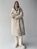 Пальто зимнее на мембране с капюшоном, цв. айвори - фото 8872