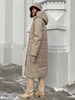 Пальто на мембране с накладными карманами бежевое - фото 8919