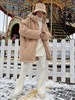 Куртка зимняя утеплённая оверсайз, цв. кэмел - фото 8987