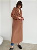 Двубортное пальто цвет классический коричневый - фото 9606