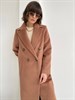 Двубортное пальто цвет классический коричневый - фото 9608